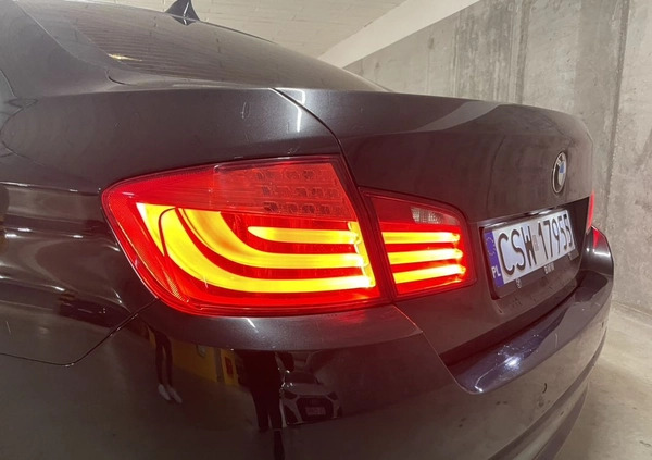 BMW Seria 5 cena 58900 przebieg: 211500, rok produkcji 2012 z Świecie małe 529